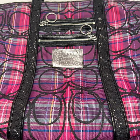 Coach Poppy Tartan Plaid Shoulder Bag / Tote No G0982-14360, Very Good Condition - Picture 8 of 12